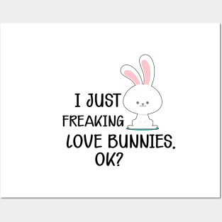 Bunny - I just freaking love bunnies, Ok? Posters and Art